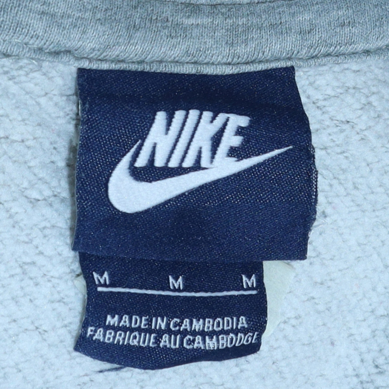 Mens UK Size M Nike Grey Pullover Hoodie