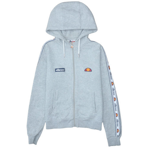 Womens UK Size 10 ellesse Grey Full Zip Hoodie