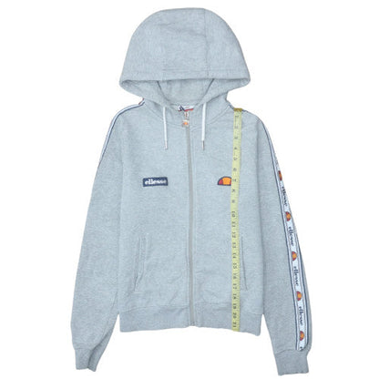 Womens UK Size 10 ellesse Grey Full Zip Hoodie