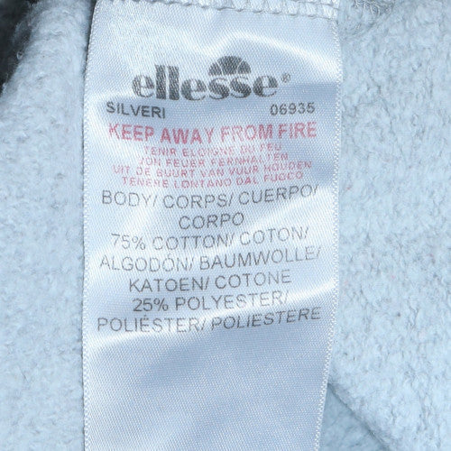 Womens UK Size 10 ellesse Grey Full Zip Hoodie