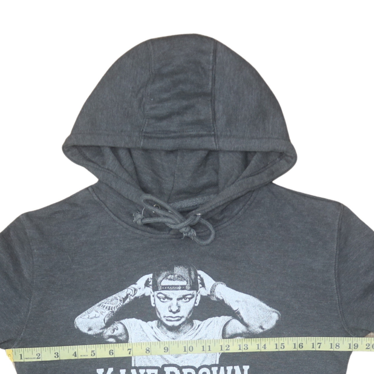 Mens UK Size L Lane Seven Grey Pullover Hoodie