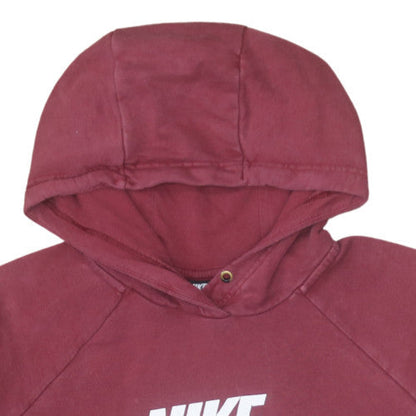 Mens UK Size XL Nike Red Pullover Hoodie