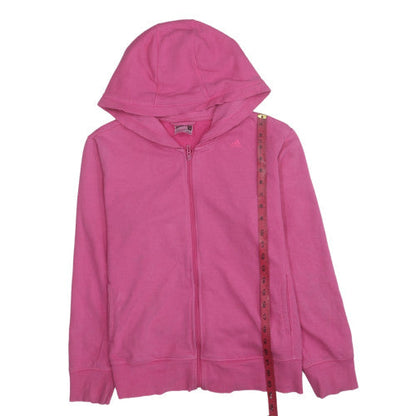 Womens UK Size XL adidas Pink Full Zip Hoodie