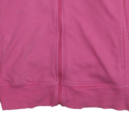 Womens UK Size XL adidas Pink Full Zip Hoodie