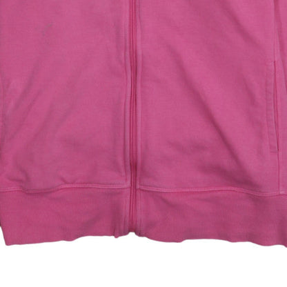 Womens UK Size XL adidas Pink Full Zip Hoodie