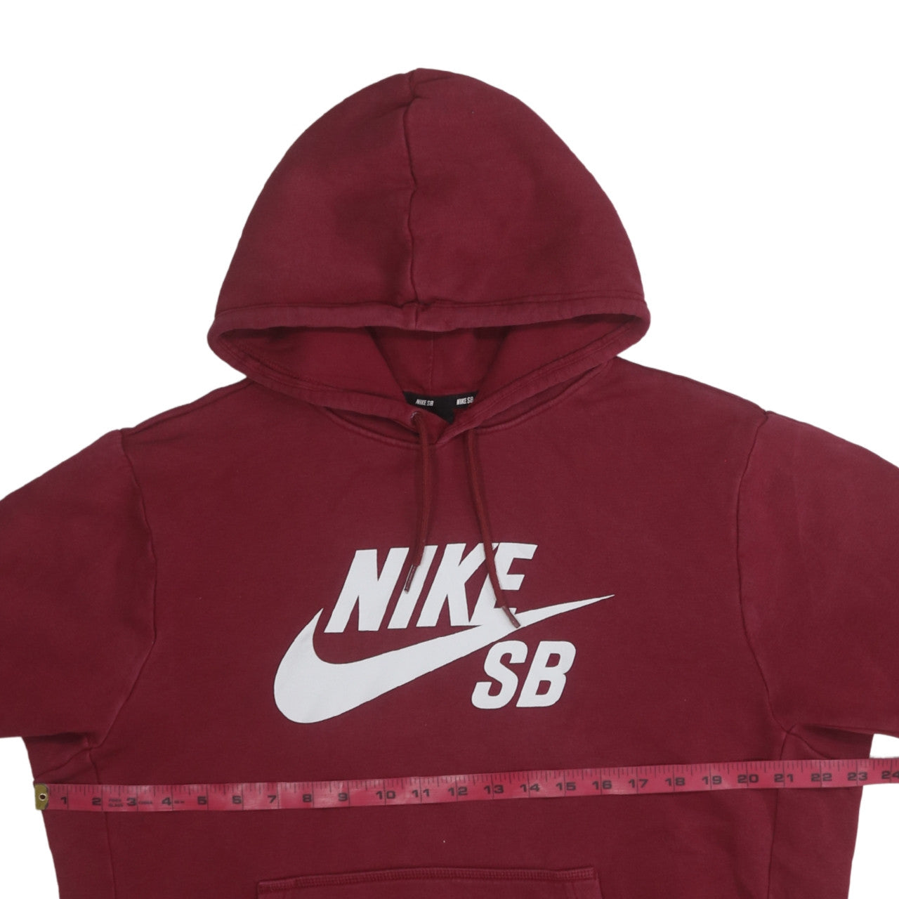Mens UK Size M Nike Red Pullover Hoodie