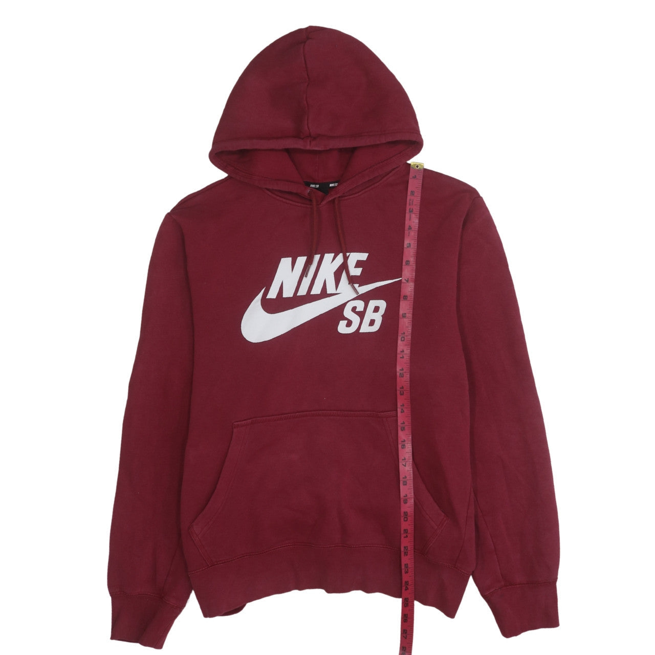 Mens UK Size M Nike Red Pullover Hoodie