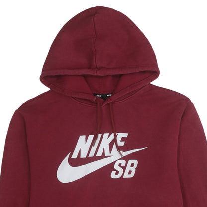 Mens UK Size M Nike Red Pullover Hoodie