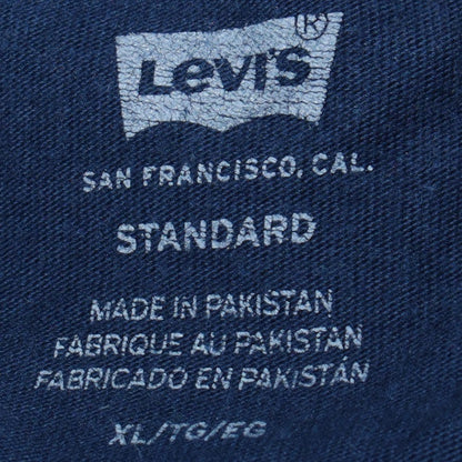 Levi's Men's Navy Blue V-Neck Cotton T-Shirt XL Standard Fit