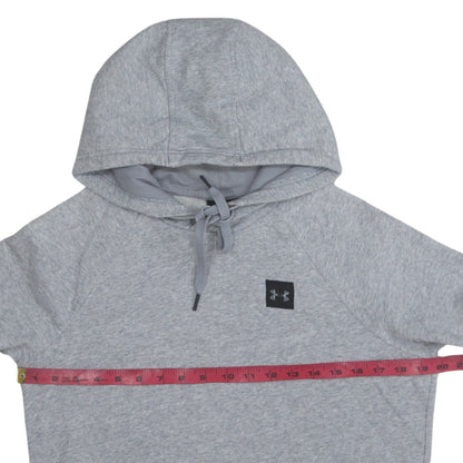 Mens UK Size S Under armour Grey Pullover Hoodie