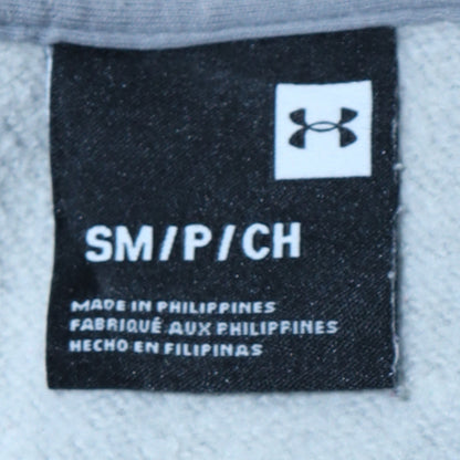 Mens UK Size S Under armour Grey Pullover Hoodie
