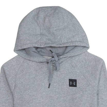 Mens UK Size S Under armour Grey Pullover Hoodie