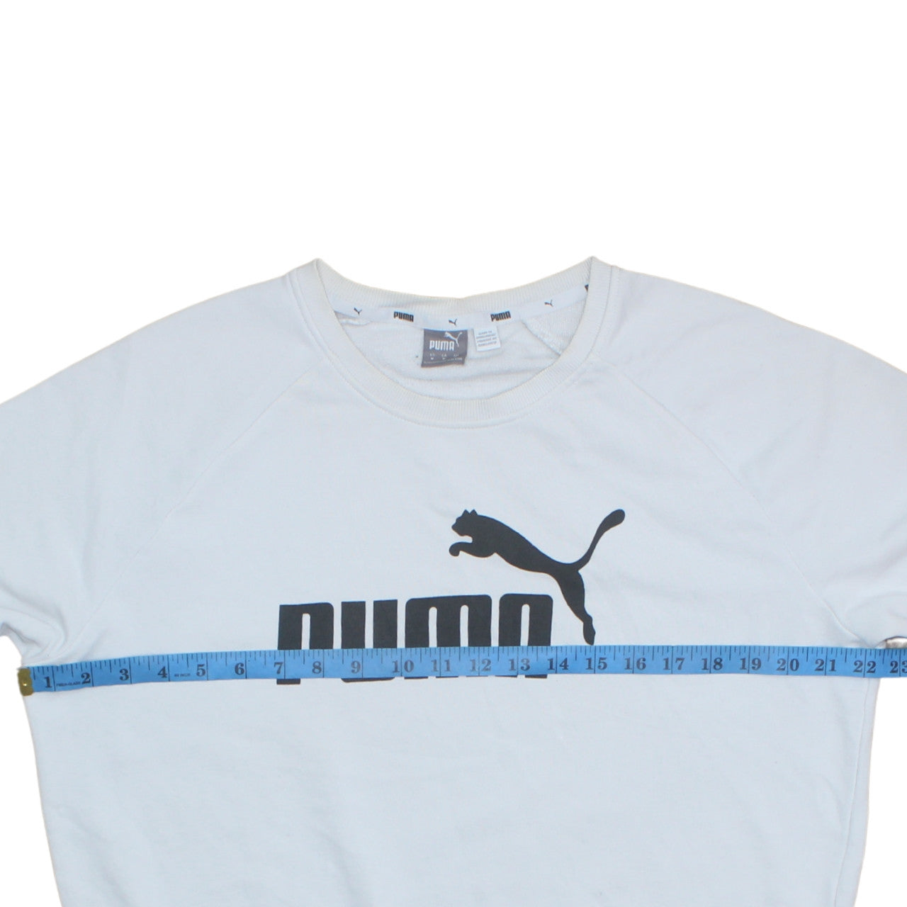 Womens UK Size M PUMA White Pullover Sweatshirt