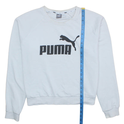 Womens UK Size M PUMA White Pullover Sweatshirt