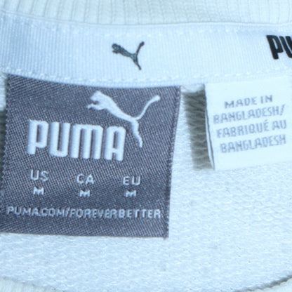 Womens UK Size M PUMA White Pullover Sweatshirt