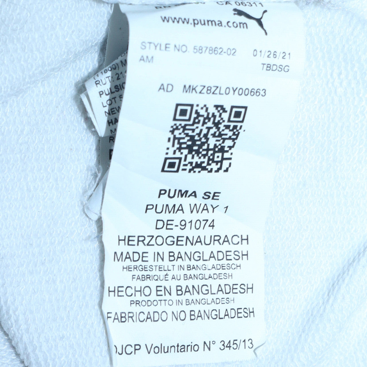 Womens UK Size M PUMA White Pullover Sweatshirt