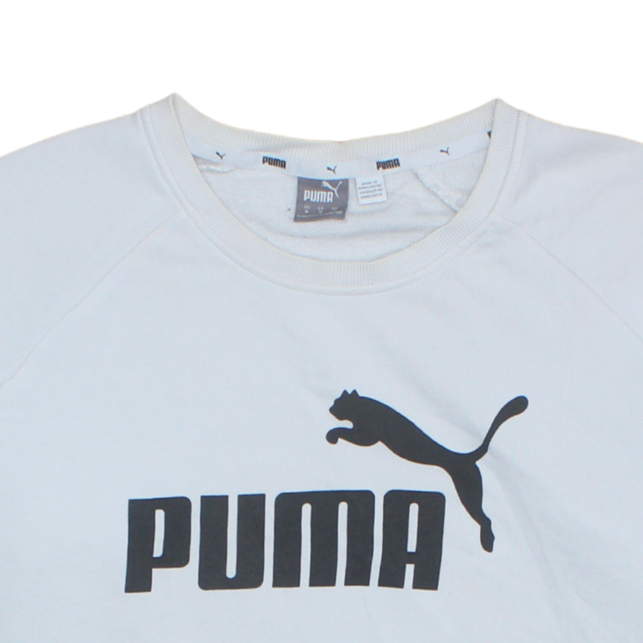 Womens UK Size M PUMA White Pullover Sweatshirt