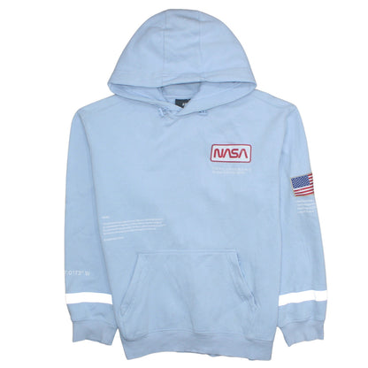 Mens UK Size L H&M Blue Pullover Hoodie