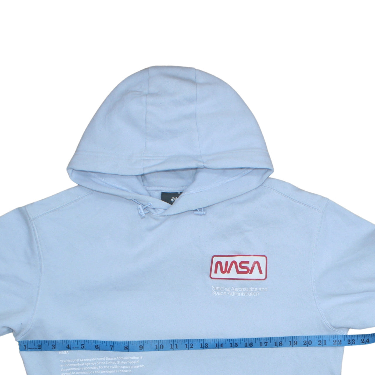 Mens UK Size L H&M Blue Pullover Hoodie