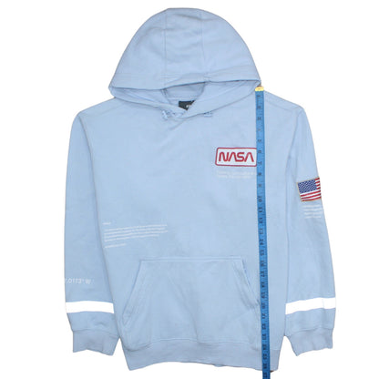 Mens UK Size L H&M Blue Pullover Hoodie