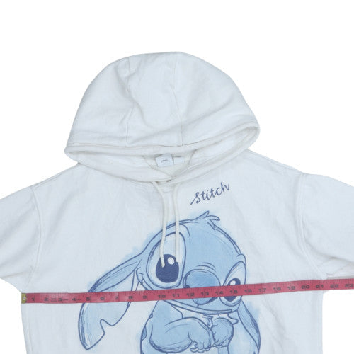 Womens UK Size 10/12 Disney White Pullover Hoodie