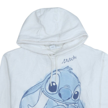 Womens UK Size 10/12 Disney White Pullover Hoodie