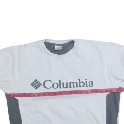 Mens UK Size M Columbia White Pullover Sweatshirt