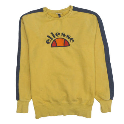 Mens UK Size S ellesse Yellow Pullover Sweatshirt