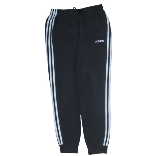 Adidas Women’s Black Jogger Trousers M Elastic Waist Fleece Sportswear