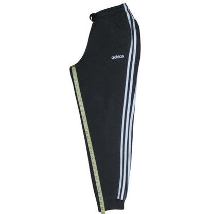 Adidas Women’s Black Jogger Trousers M Elastic Waist Fleece Sportswear