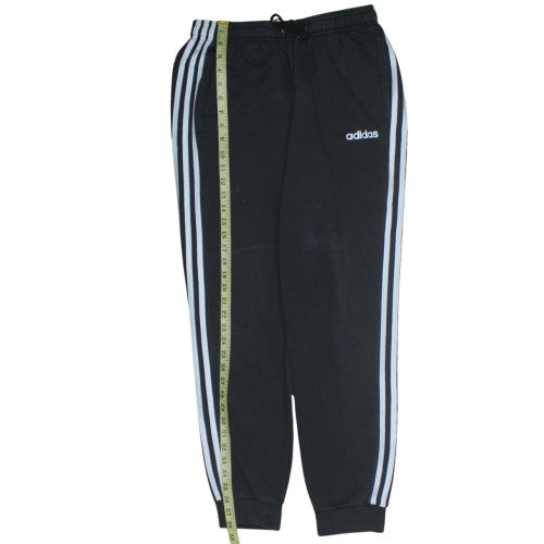 Adidas Women’s Black Jogger Trousers M Elastic Waist Fleece Sportswear