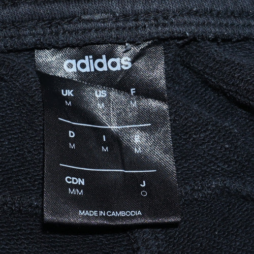 Adidas Women’s Black Jogger Trousers M Elastic Waist Fleece Sportswear