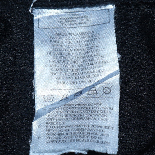 Adidas Women’s Black Jogger Trousers M Elastic Waist Fleece Sportswear