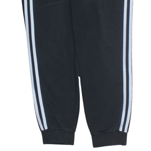 Adidas Women’s Black Jogger Trousers M Elastic Waist Fleece Sportswear