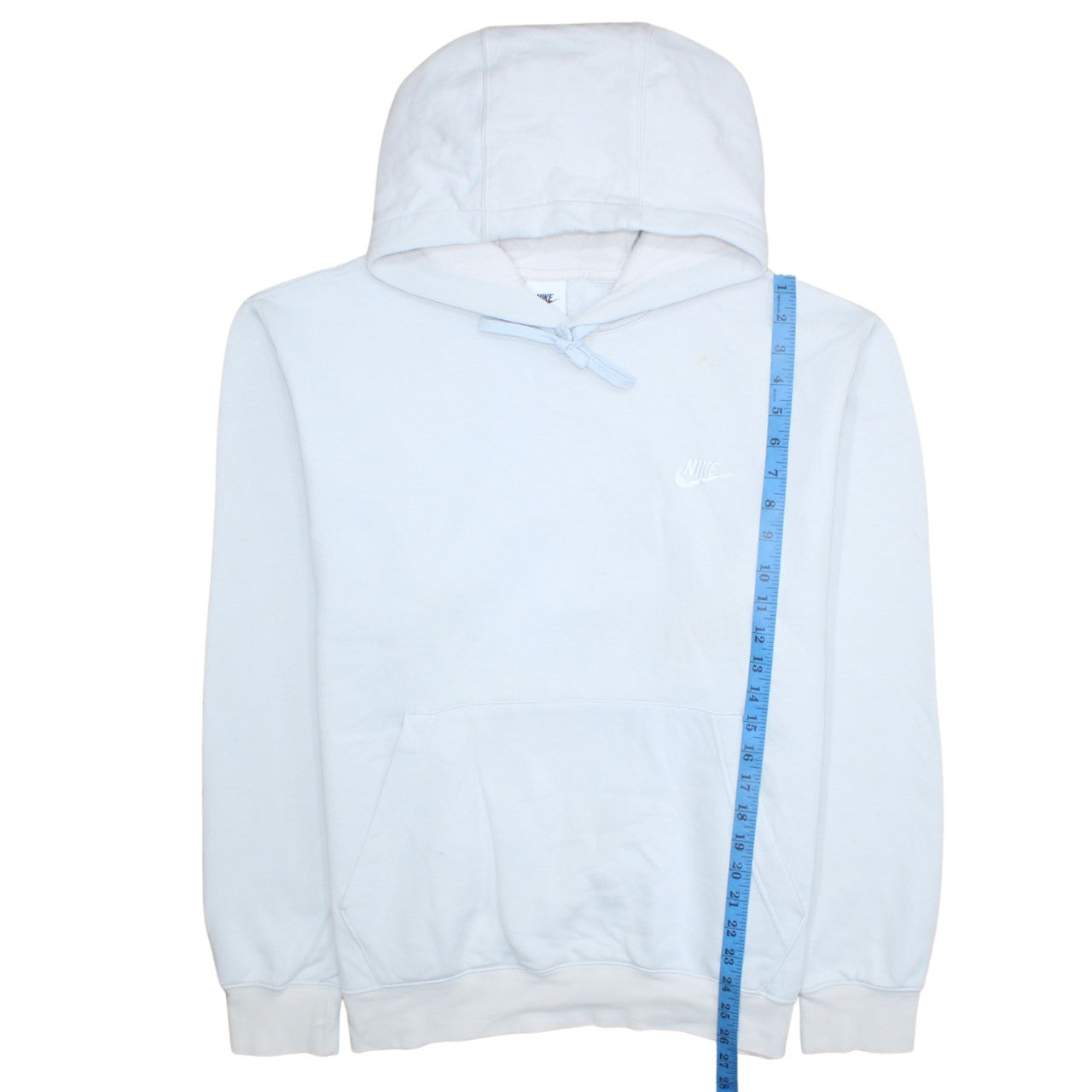 Mens UK Size L Nike White Pullover Hoodie
