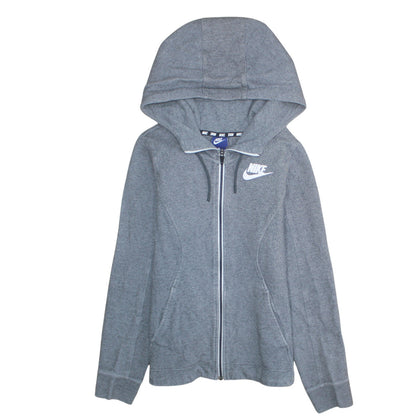Womens UK Size XS Nike Grey Full Zip Hoodie