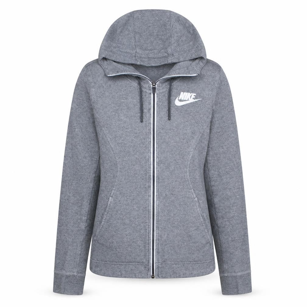 Womens UK Size XS Nike Grey Full Zip Hoodie
