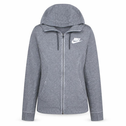 Womens UK Size XS Nike Grey Full Zip Hoodie