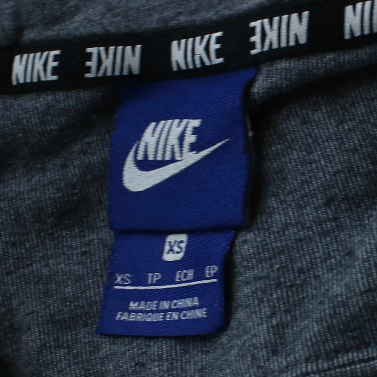 Womens UK Size XS Nike Grey Full Zip Hoodie