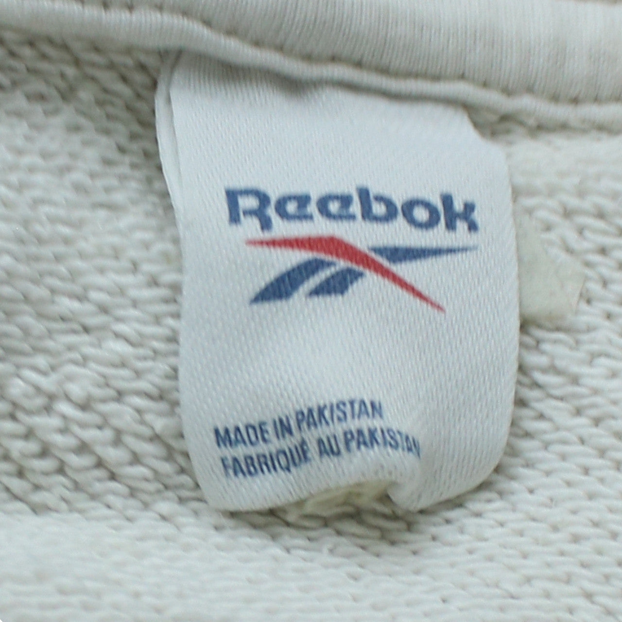 Womens UK Size M Reebok White Pullover Hoodie