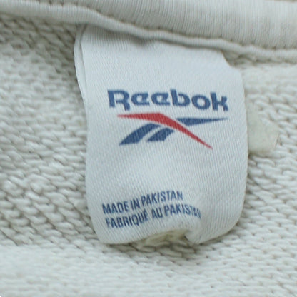 Womens UK Size M Reebok White Pullover Hoodie