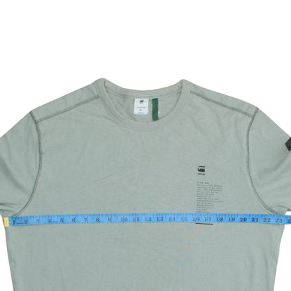 G-Star RAW Men’s Green Long Sleeve Graphic Print T-Shirt XL