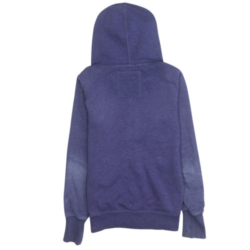 Womens UK Size M Superdry Blue Full Zip Hoodie