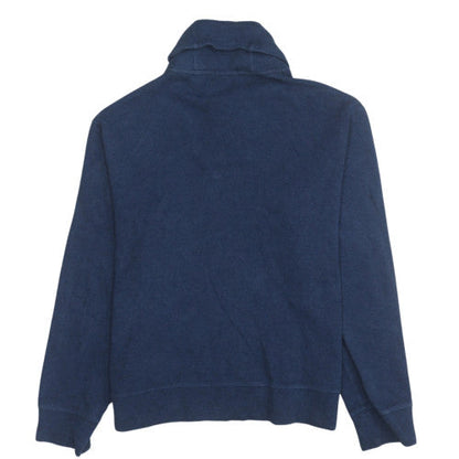 Ralph Lauren Men’s Blue Cotton Henley Jumper L Long Sleeve