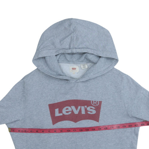 Mens UK Size M Levi's Grey Pullover Hoodie