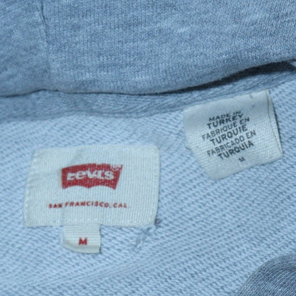 Mens UK Size M Levi's Grey Pullover Hoodie