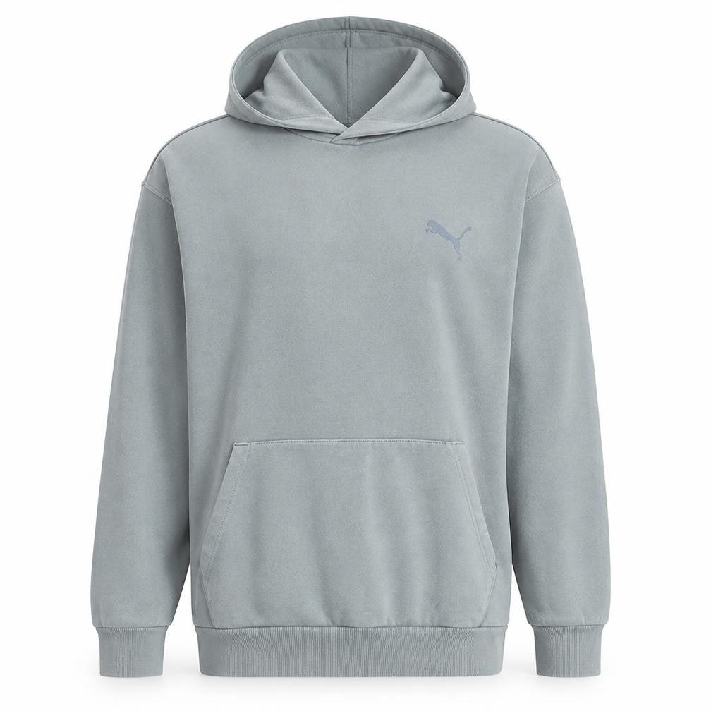 Mens UK Size L PUMA Grey Pullover Hoodie