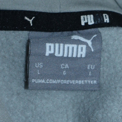 Mens UK Size L PUMA Grey Pullover Hoodie