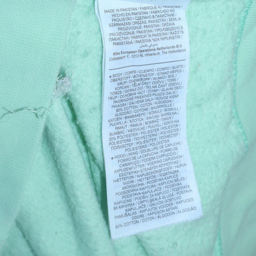 Mens UK Size M Nike Green Pullover Hoodie