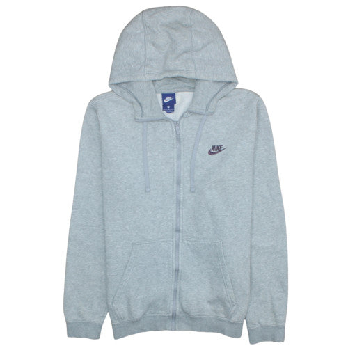 Womens UK Size M Nike Grey Full Zip Hoodie